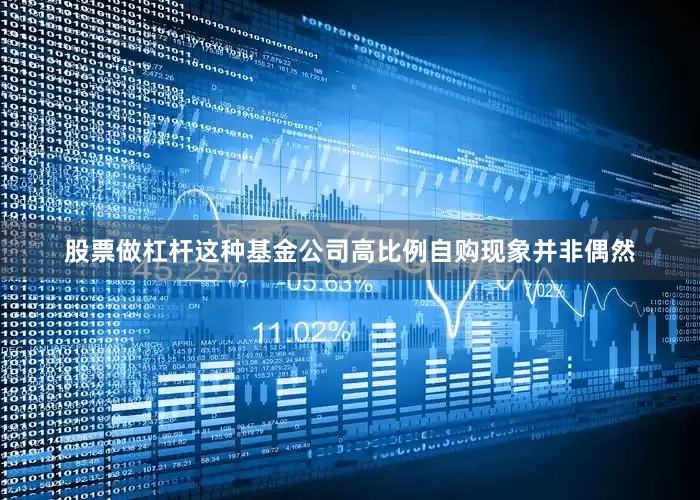 股票做杠杆这种基金公司高比例自购现象并非偶然