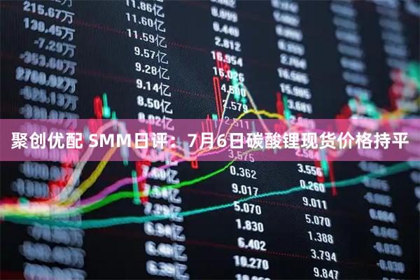 聚创优配 SMM日评:7月6日碳酸锂现货价格持平
